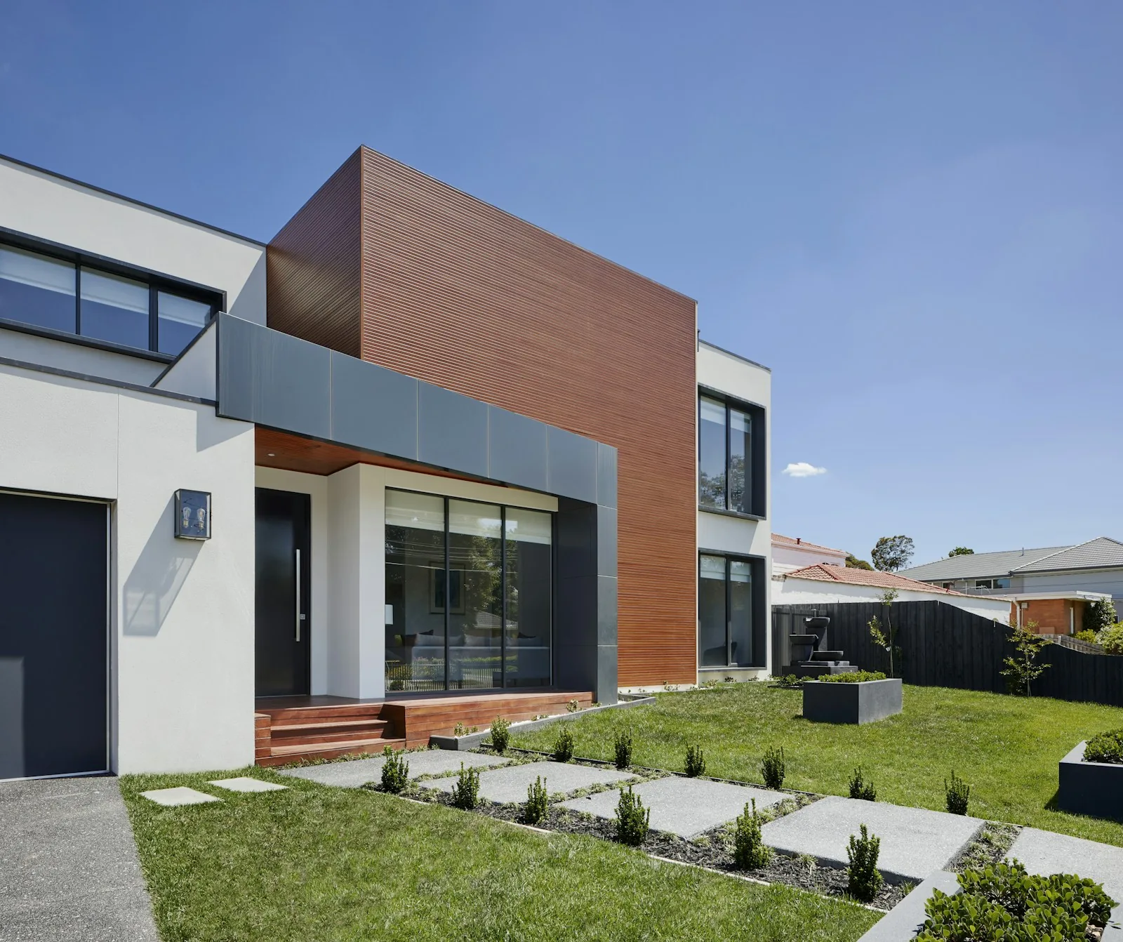Coastal beach house exterior repainted at Torquay