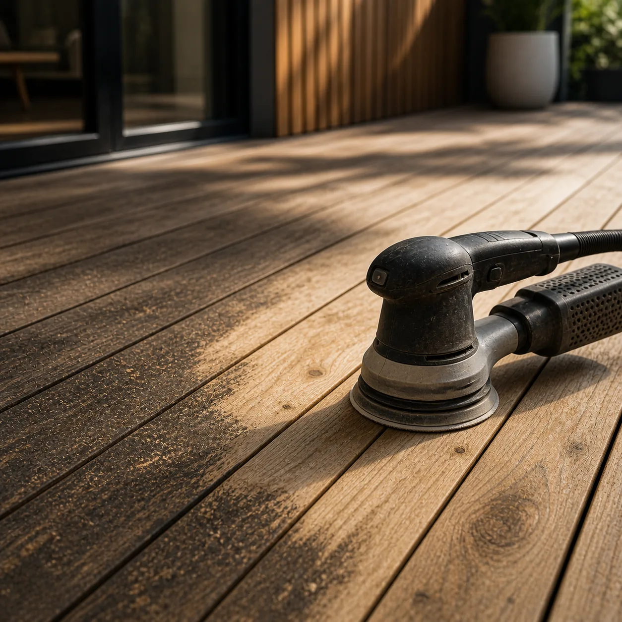 Pressure washing and surface preparation of an exterior wall in Geelong