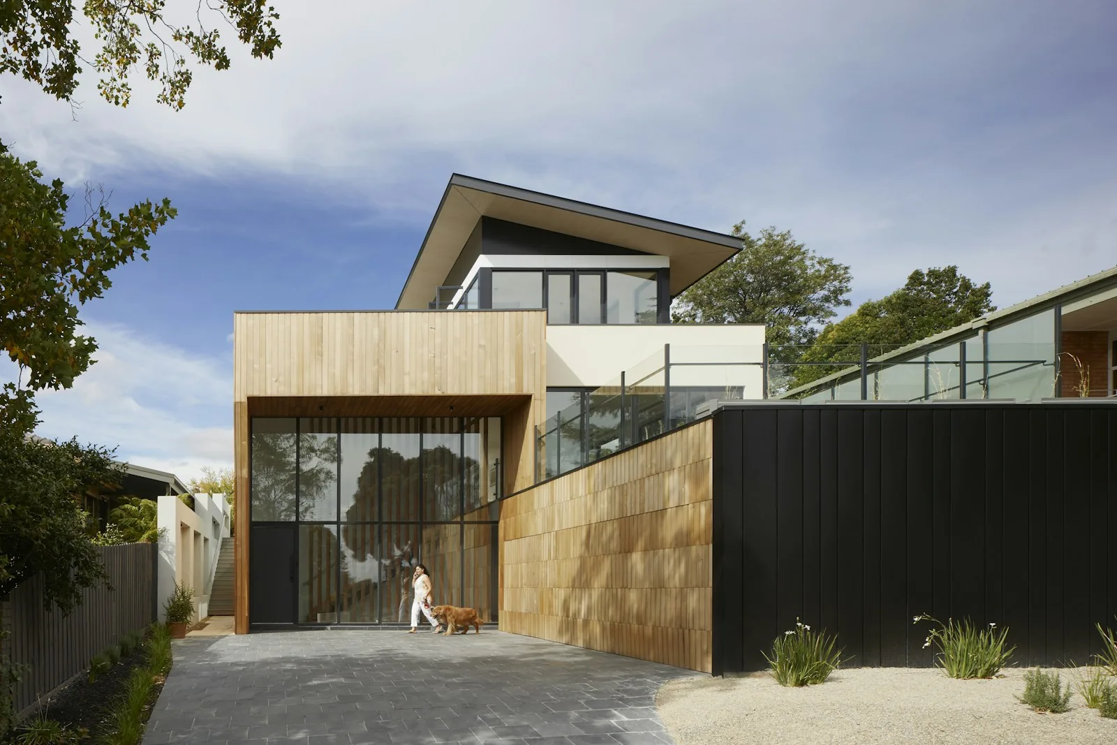 Weatherboard home exterior repainted in Belmont